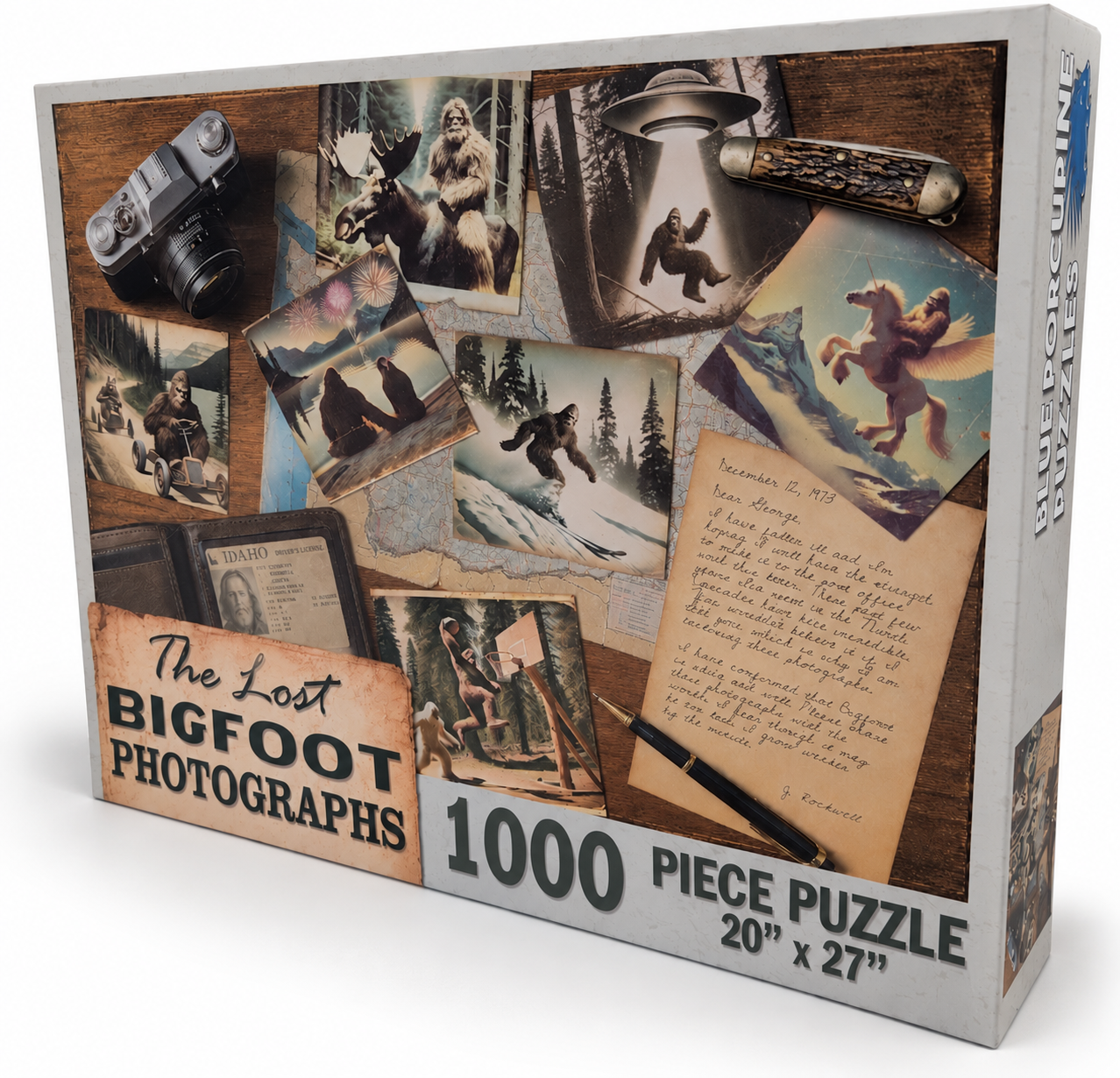 The Lost Bigfoot Photographs 1000-piece puzzle box